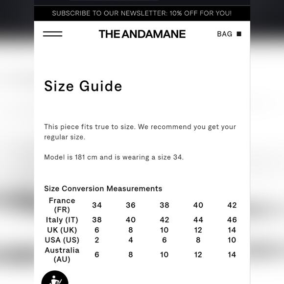 THE ANDAMANE Guia oversized single breasted blazer Caramel Size 6 38 - Picture 12 of 13